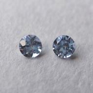 0.38Ct Пара Натуральних блакитних Цейлонських сапфірів 3.2мм