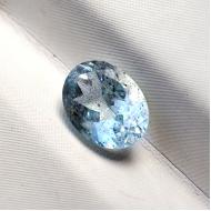 1.31Ct Натуральний необроблений аквамарин 8*6мм (овал)