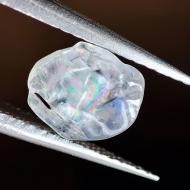 1.6Ct Необработанный радужный Лунный Камень (Адуляр) 8.5*7мм 