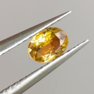 0.24CT Натуральний жовтий турмалін 5.1*3.8мм овал