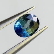 0.46Ct Натуральний поліхромний сапфір 5.2*4мм (овал). Сертифікат