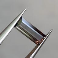 1.08CT Натуральный полихромный турмалин 10*4мм (багет) Видео