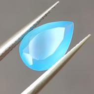 2.95Ct Натуральный голубой халцедон 12.2*8.3мм груша 