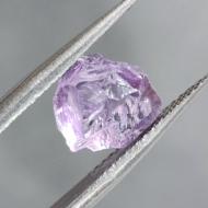 3.4Ct Чистейший лавандовый Аметист без огранки 9.4*8.7мм Видео