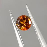 0.2CT Натуральный оранжево-красный турмалин 3.6мм (круг) 
