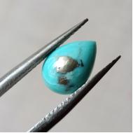 1.98Ct Натуральная Иранская Бирюза 10*7мм груша кабошон 