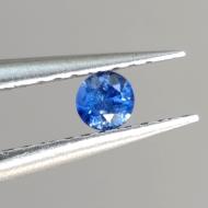0.14Ct Натуральний волошковий блакитний сапфір 3мм (круг) 