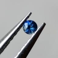 0.043Ct Натуральний синій кашмірський сапфір 2мм 
