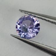 0.48Ct Редкий Colour Change лавандово-фиолетовый сапфир 5мм (Видео)