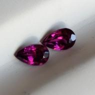 0.55Ct Натуральные Малайские Гранаты пара 5*3мм груша