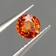 0.62Ct Оранжевый Падпараджа сапфир 4.6мм круг 