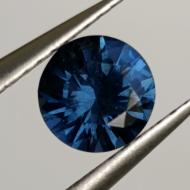 0.86Ct Натуральна синя Грозова ШПІНЕЛЬ colour change 6.06мм М'янма (Відео)