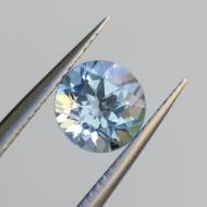 2.4Ct Натуральный Sky blue Топаз 8.1мм круг (Видео)