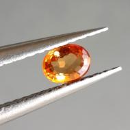 0.27Ct натуральний Падпараджа сапфір 4*3мм (овал) Відео