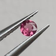 0.14CT Натуральный розовый турмалин рубеллит 3.3мм (круг) 