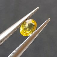 0.2Ct Натуральний Жовтий Сапфір 4*3мм овал Відео 