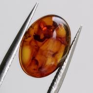 2.37Ct Натуральный Балтийский Янтарь овал кабошон14*10мм