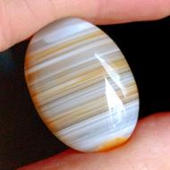 30Ct Натуральный полосатый Ботсванский Агат 28*20мм