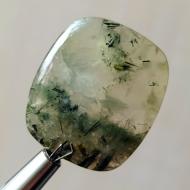 44.6Ct Коллекционный Натуральный Пренит 30*26мм