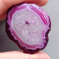 98Ct Друза розово-фиолетового Агата 46*40мм (Ботсвана)