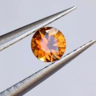0.29Ct Натуральный золотисто-желтый Сапфир 4мм круг Видео