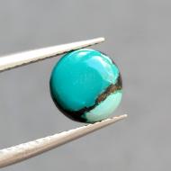 1.67Ct Натуральная Бирюза 8мм круг кабошон (не прессованная)