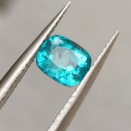 1.36Ct Голубой Параиба Апатит 6.9*5.4мм кушон октагон 