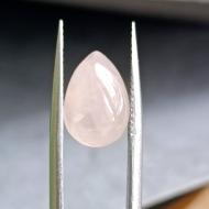5.1Ct Натуральный Розовий кварц груша кабошон 13*9мм