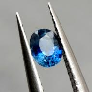 0.43Ct Натуральный полихромный Royal blue сапфир класса АА+ 5*4мм овал 