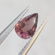 0.68Ct Натуральный розовый Турмалин - Рубеллит 7.4*5мм (груша)