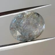 3.52Ct Натуральний сірий Аквамарин 3.52Ct 11.2*9.2мм овал