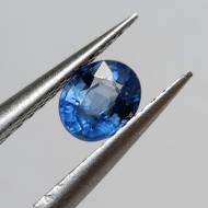 0.6Ct Натуральный синий Royal Blue Цейлонский сапфир 5.1*4.1мм овал 