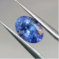 0.92Ct Натуральный Танзанит 6.9*5мм овал (Видео)