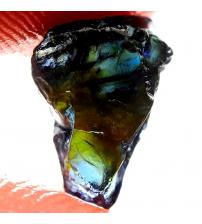 3.15Ct Необработанный двухцветный сапфир кристалл без огранки 10*7мм 