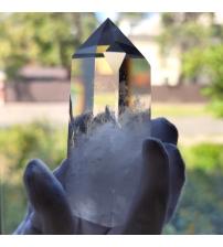 854Ct Огромный Натуральный Горный Хрусталь кристалл обелиск 90*40мм 