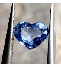 0.63Ct Натуральний синьо-блакитний сапфір серце 6мм ААА++(Відео)