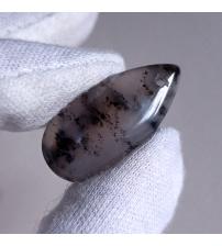 23.4Ct Натуральний моховий агат 30*15мм кабошон