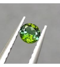 0.11CT Натуральний поліхромний зелений турмалін 3.25мм (круг)