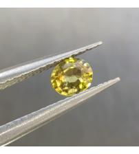 0.4Ct Натуральний Жовтий поліхромний Сапфір 4.7*4.1мм овал Відео 