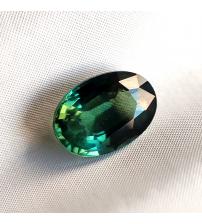 0.64Ct Натуральний зелений сапфір 6*4.3мм (овал) Відео