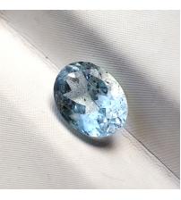 1.31Ct Натуральный необработанный аквамарин 8*6мм (овал)