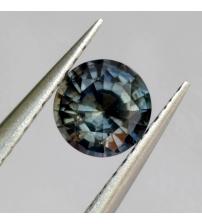 0.77Ct Рідкісний натуральний сапфір кольору грозової шпінелі 5.5мм (Відео) Сертифікат 
