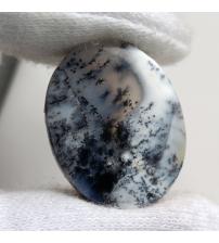 14.3Ct Натуральний морозний Агат 21.7*17мм кабошон