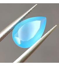 2.95Ct Натуральный голубой халцедон 12.2*8.3мм груша 
