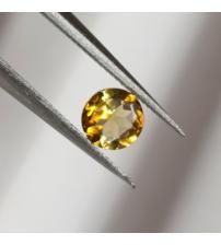 0.16CT Натуральний оранжево-жовтий турмалін 3.64мм (круг)