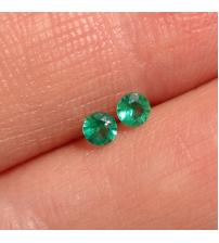 0.21Ct Изумруды натуральные пара 3мм класса АА++ (Афганистан)