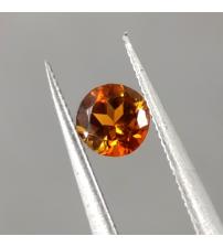 0.2CT Натуральний оранжево-червоний турмалін 3.6мм (круг)