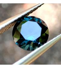 0.83Ct Exclusive Грозова ШПІНЕЛЬ колір Teal Green 6мм М'янма (Відео)