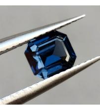 Premium 1.14Ct Грозовая ШПИНЕЛЬ Cobalt Blue 6.1*5.5мм октагон Мьянма Сертификат 