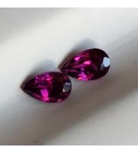 0.55Ct Натуральні Малайські родоліт гранати пара 5*3мм груша